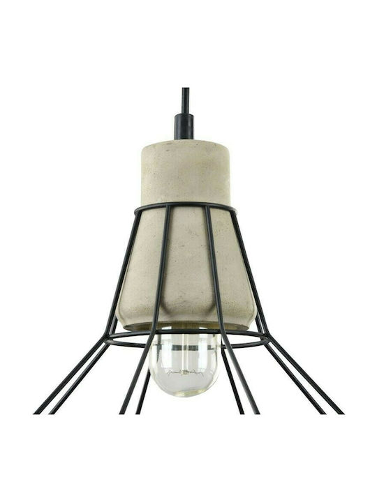 Maytoni Gosford Pendant Light Single-Light Grid for Socket E27 Black