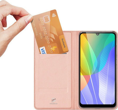 Dux Ducis Skin Pro Buchen Sie Synthetisches Leder Rose Gold (Huawei Y6p)