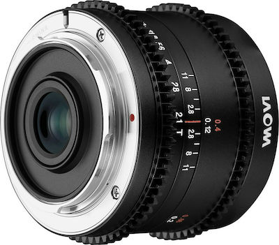 Laowa Crop Camera Lens 7.5mm T/2.1 Zero-D Cine Wide Angle for Micro Four Thirds (MFT) Mount Black