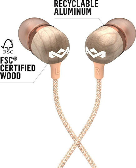 The House Of Marley Smile Jamaica Wireless 2 In-ear Bluetooth Handsfree Ακουστικά με Αντοχή στον Ιδρώτα Copper