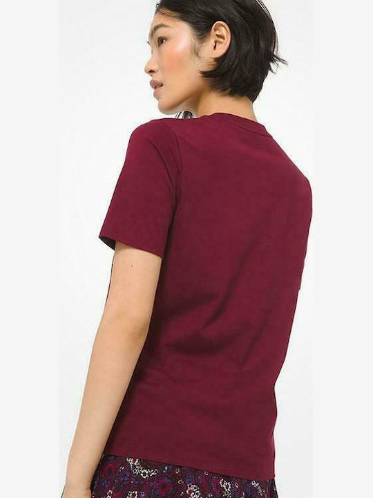 Michael Kors Women's T-shirt Burgundy