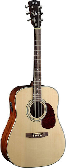 Cort Semi-Akustik Gitarre Ausschnitt Natürlicher Satin
