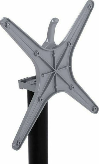 HomeMarkt Pliabilă Stand de masă din Aluminiu cu Regulator Șah mat negru 66x66x72cm