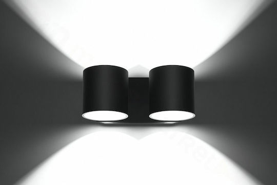 Sollux Orbis Осветително тяло За стена Черен 26x14x14см.