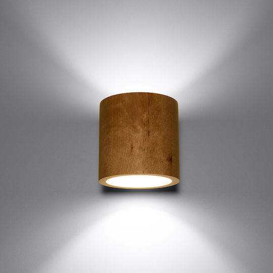 Sollux Orbis Lumină De perete Maro 13x13x13cm
