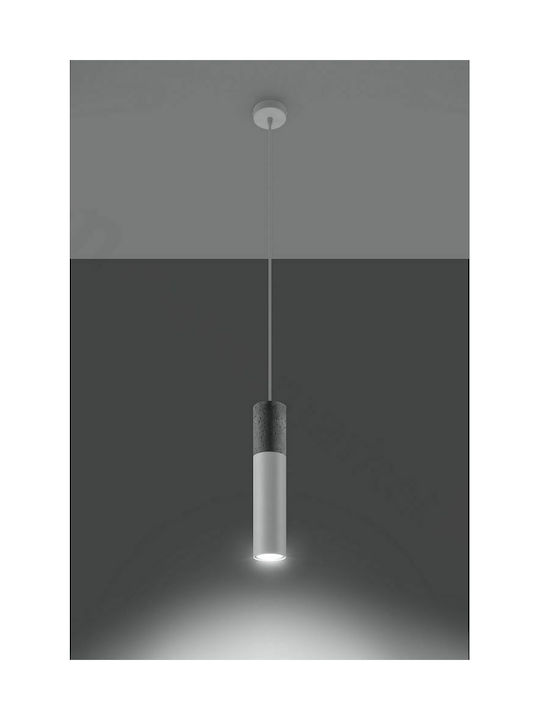 Sollux Borgio Pendant Light Single-Light for Socket GU10 White