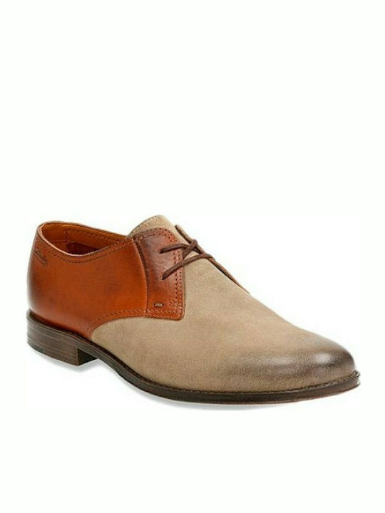 Clarks Hawkley Walk Δερμάτινα Ανδρικά Casual