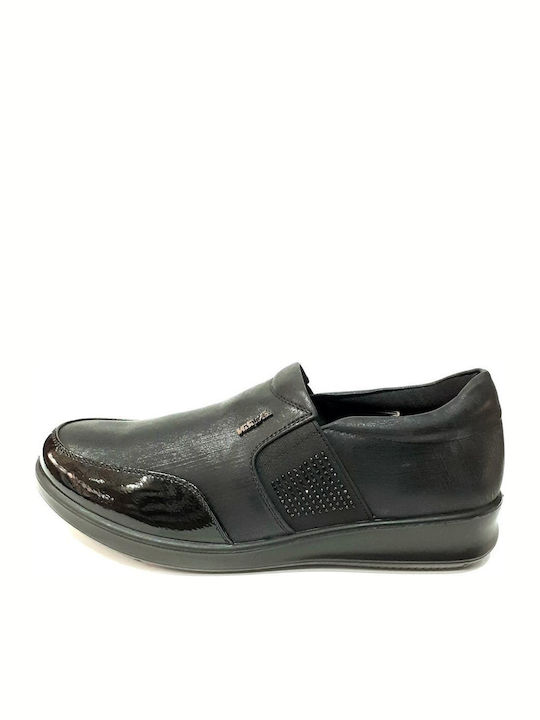 Lynn Ανατομικά Γυναικεία Slip-On Μαύρα