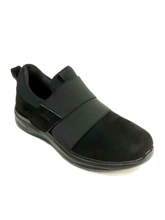 Antrin Sallie Anatomic Women's Leather Slip-Ons Black