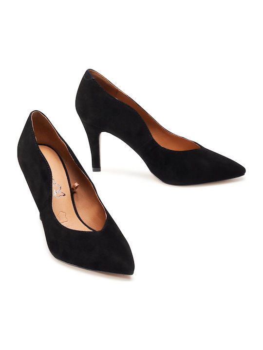 Suede Γόβες Μαύρες