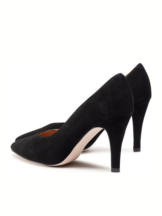 Suede Γόβες Μαύρες