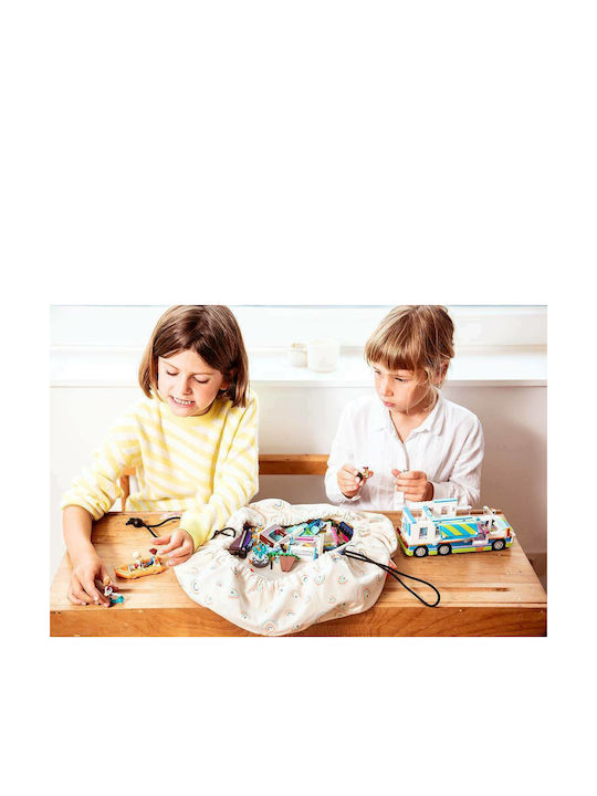 Play&go Saltea de Joacă pentru Copii din Țesătură Mini Rainbow Alb 40x40cm 1buc