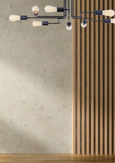 Maytoni Gilbert Plafonieră de Tavan 87buc Neagră cu Soclu E27