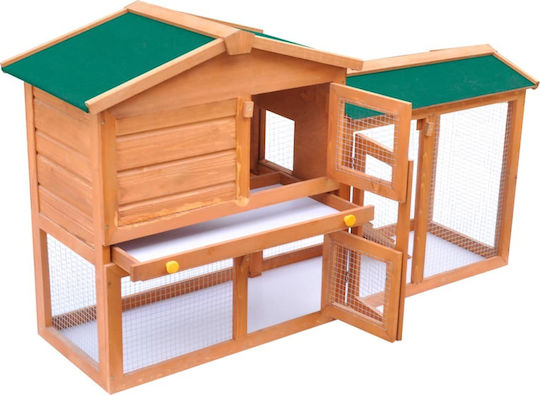 vidaXL 170162 Wooden Cage for Rabbits 140x46x85cm