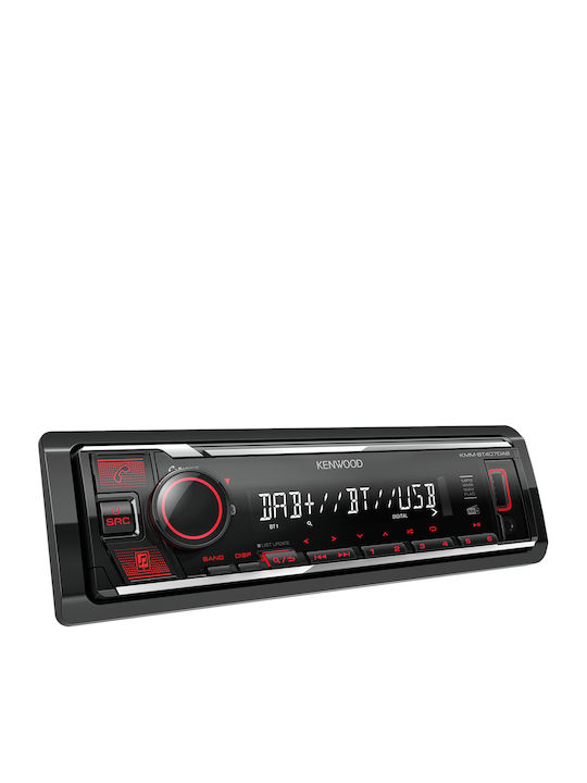 Kenwood KMM-BT407DAB Ηχοσύστημα Αυτοκινήτου Universal 1DIN (Bluetooth/USB/AUX) με Αποσπώμενη Πρόσοψη