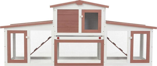 vidaXL 170844 Wooden Cage for Rabbits 204x45x85cm