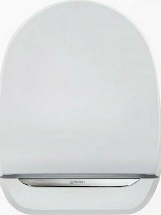 Uspa Bidet Plastic Soft Close Toilet Seat White Plus Design 50.4cm