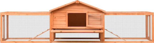 vidaXL 170642 Ξύλινο Κλουβί για Κουνέλια 303x60x86εκ.