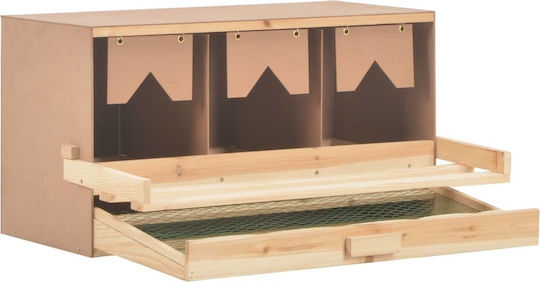 vidaXL Wooden Nesting Box for Hens 72x33x38cm