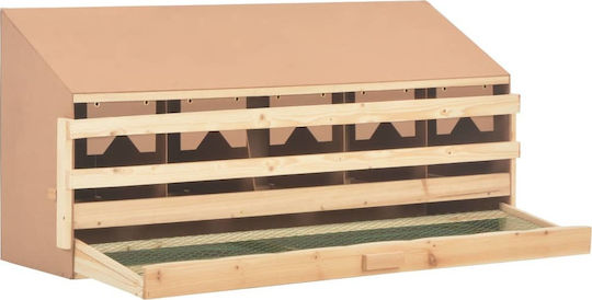 vidaXL Wooden Nesting Box for Hens 170659 117x33x54cm