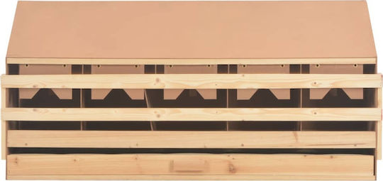 vidaXL Wooden Nesting Box for Hens 170659 117x33x54cm