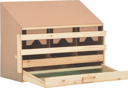 vidaXL Wooden Nesting Box for Hens 170653 72x33x54cm