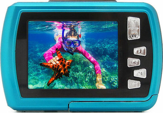 EasyPix W2024 Compact Camera 16MP with Thermal Printing Blue