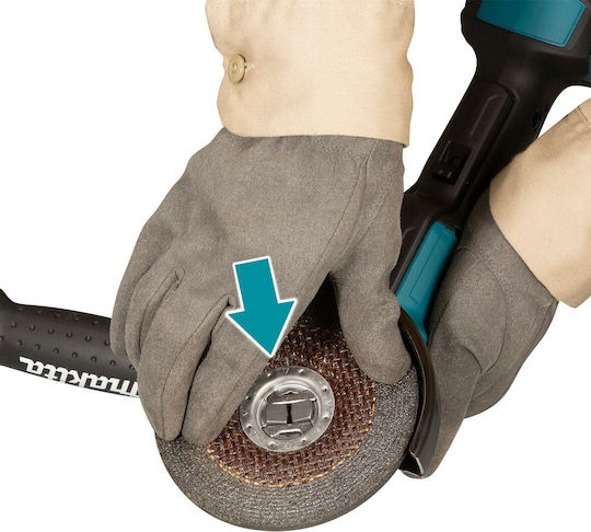 Makita DGA519Z Τροχός 125mm Μπαταρίας Brushless με Ρύθμιση Στροφών 18V Solo