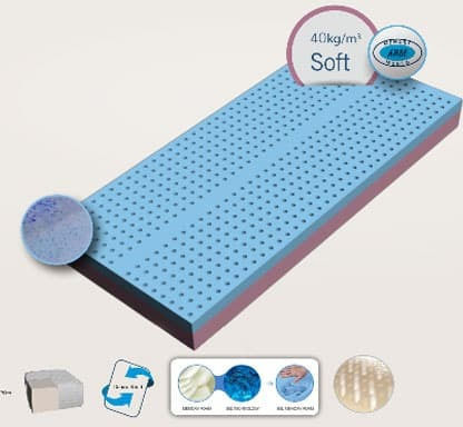 Amve Memory Foam MED Air Στρώμα Αφρολέξ 120x200x20cm