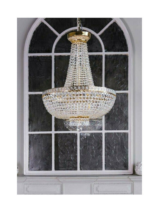 Maytoni Valena Chandelier with Crystals Gold DIA750-TT40-WG