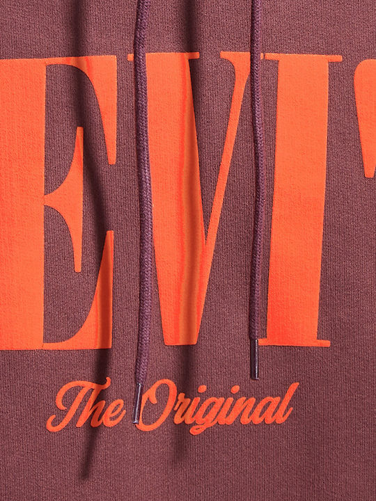T2 Sweatshirt with Hood Burgundy