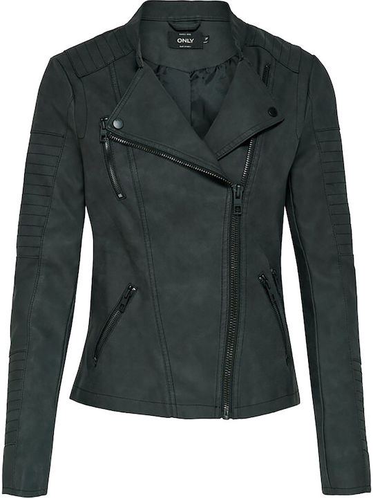 Ava Γυναικείο Biker Jacket Μαύρο