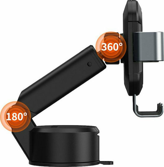 Baseus Gravity Βάση Κινητού Αυτοκινήτου 4.7" - 6.5" με Ρυθμιζόμενα Άγκιστρα Μαύρη