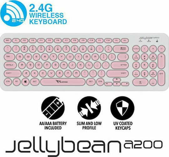 Alcatroz Jellybean U200 Kabellos Nur Tastatur Englisch US Rosa