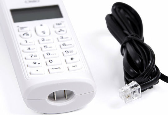 Osio OSD-8910 Ασύρματο Τηλέφωνο με Ελληνικό Μενού Λευκό