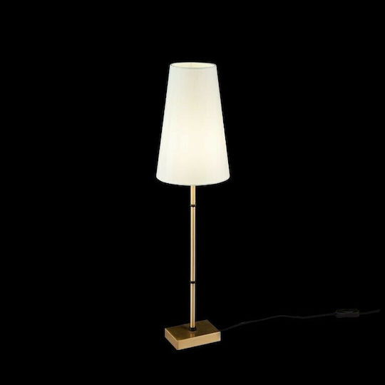 Maytoni Zaragoza Metal Table Lamp for Socket E14 with White Shade and Base