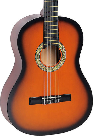 Soundsation Klassisch Gitarre 3/4 für Kinder 34-SB Primera Student 34 Sunburst