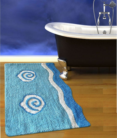 San Lorentzo Bath Mat Cotton Roller 1621 Blue 60x90cm