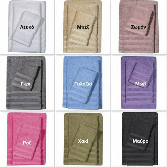 Das Home Facecloth 1233 50x90cm Gray Weight 500gr/m²