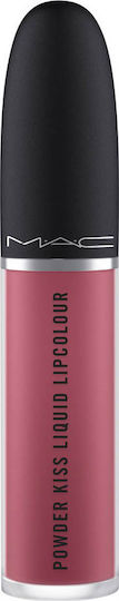 M.A.C Powder Kiss Long Lasting Liquid Lipstick Velvet More The Mehr-ier 5gr