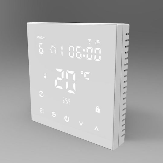 Hysen HY607-WiFi Ψηφιακός Θερμοστάτης Smart με Οθόνη Αφής και Wi-Fi