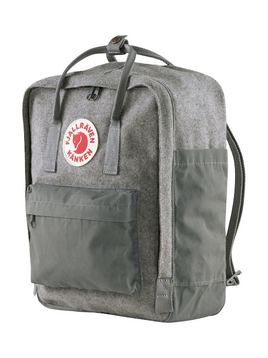 Fjallraven Kånken Re-Wool 16lt Γκρι Fjallraven Kånken Re-Wool 16lt Γκρι
