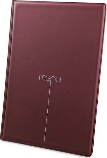 DAG Style Κατάλογος Μενού σε Μπορντό Χρώμα 29.7x21 εκ. Menu A4