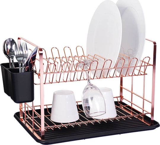 Ankor Στραγγιστήρι Νεροχύτη Μεταλλικό Ροζ 48x32x29cm Ankor Στραγγιστήρι Νεροχύτη Μεταλλικό Ροζ 48x32x29cm