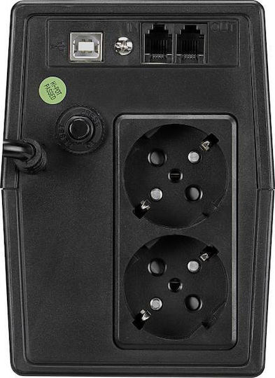 FSP/Fortron iFP Unitate UPS Linie Interactivă 600VA 360W cu 2 Prize Schuko