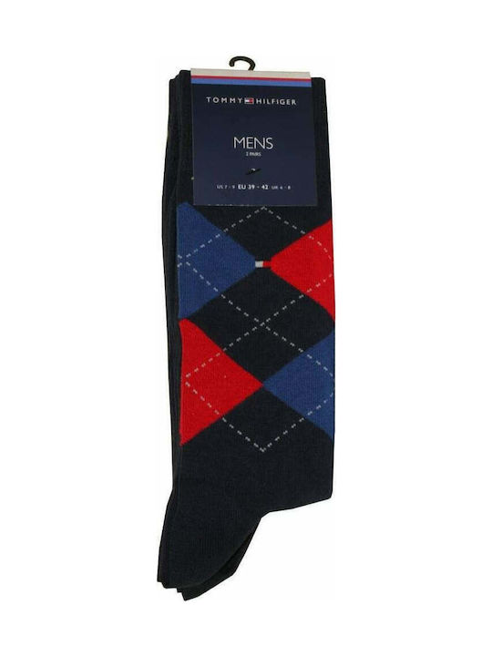 Tommy Hilfiger Bărbați Șosete cu Model Multicolor 2Pachet