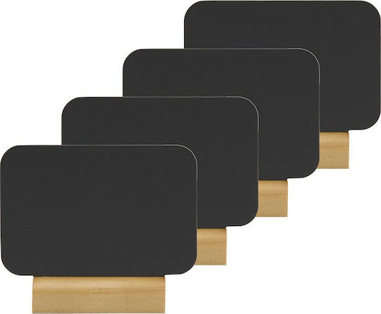 Securit Tischplatte Mini-Kreidetafel 4 Stück 7,5x9cm