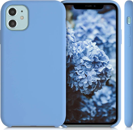 KWmobile Soft Flexible Rubber Cover Back Cover Silicone Blue (iPhone 11)
