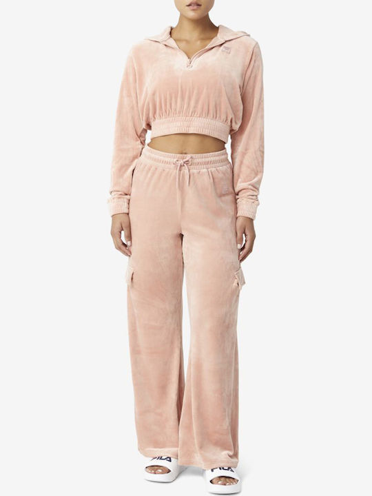 Amrita Jogginghose Samt Rosa