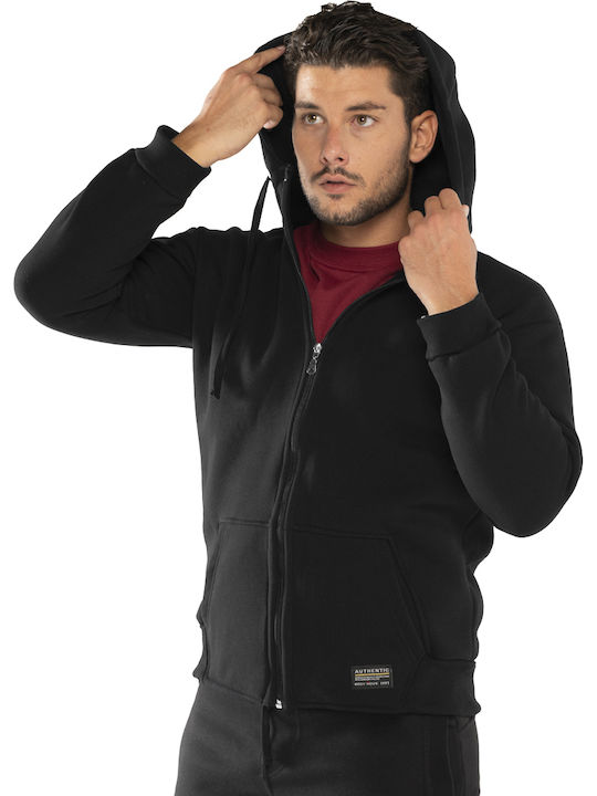 Black Hooded Cardigan